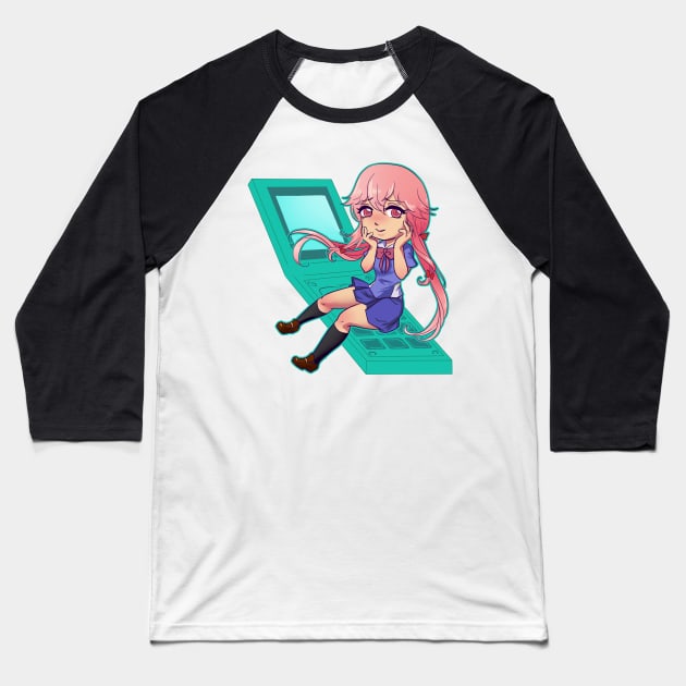 Gasai Yuno Baseball T-Shirt by MeikosArt